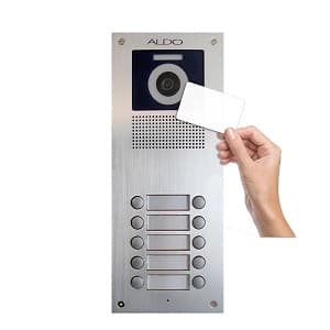  پنل دربازکن تصویری کارتی آلدو مدل AL-4URF 10 واحدی